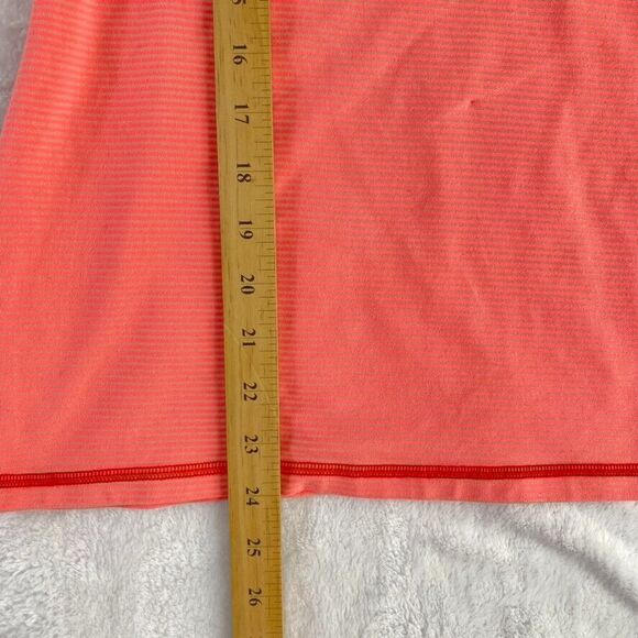 Lululemon Tank Top Sz S Salmon Striped Yoga Active Running *check measurements* - Picture 3 of 9